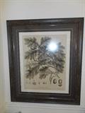 Dining Room: A closer view of the "Oak Tree" print (41" x 35").