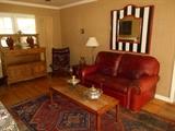 Family Room: We named this the "Ralph Lauren Room." Close-up photos follow.