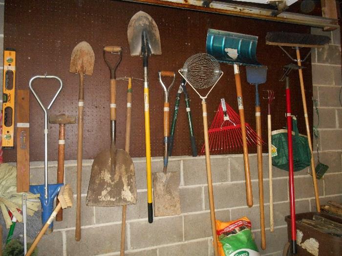 Garage:  Just some of the many yard tools. 