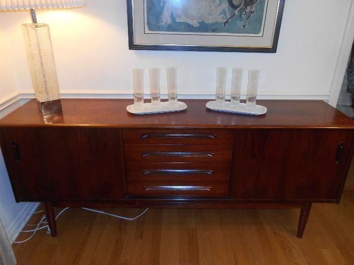 Dining Room:  A closer view of the HOUSE OF DENMARK sideboard/credenza.