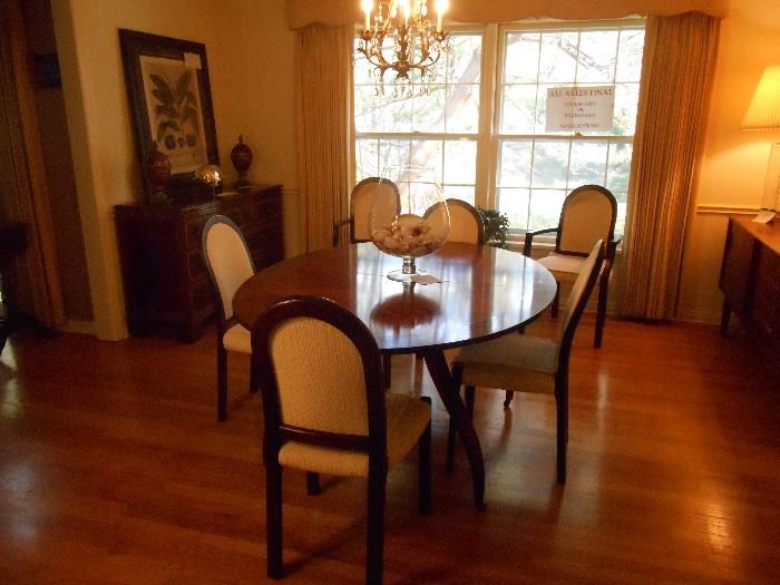 Dining Room:  An overview of the HOUSE OF DENMARK furniture and the TROSBY English server. 
