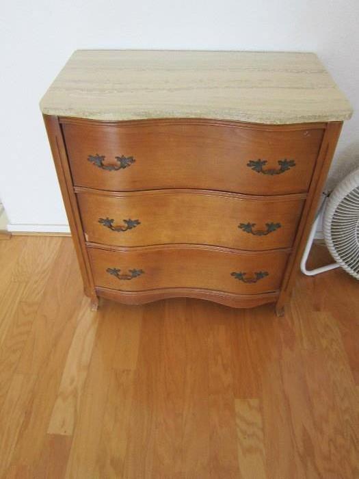Marble top side board, or small chest 50% off