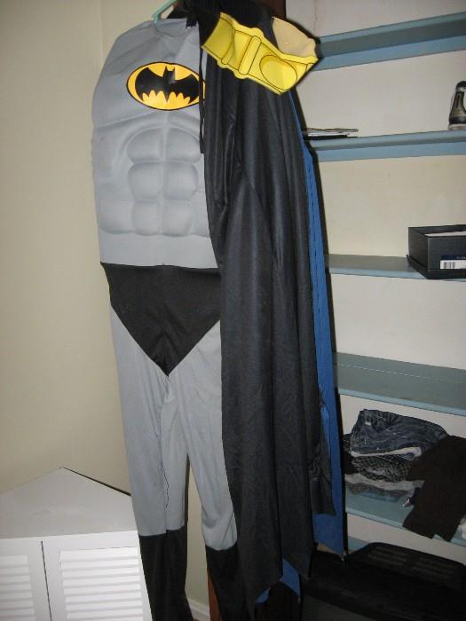 Adult size Batman costume with hooded cape and belt!