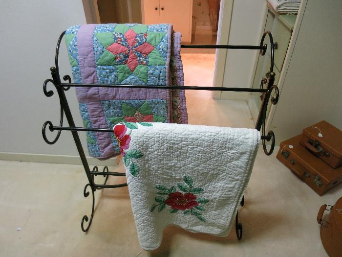 Lovely Quilts and Quilt Rack