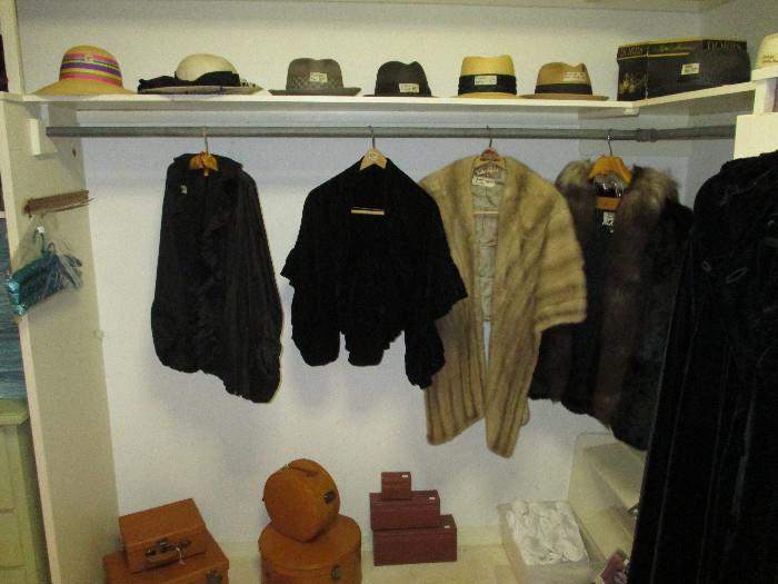 More Furs, Vintage Suitcases, Vintage Men's Hats