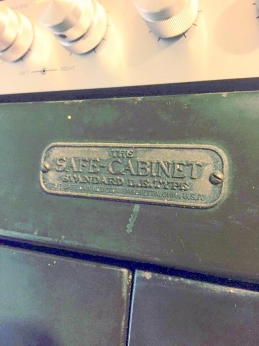 Antique "The Safe-Cabinet" Huge Steel Combination Safe - over 5 ft tall
