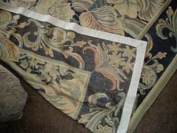 Underside of Needlepoint Rug/Tapestry.