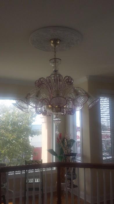 Beautiful & Stunning MURANO GLASS Chandelier purchased from The Sands!