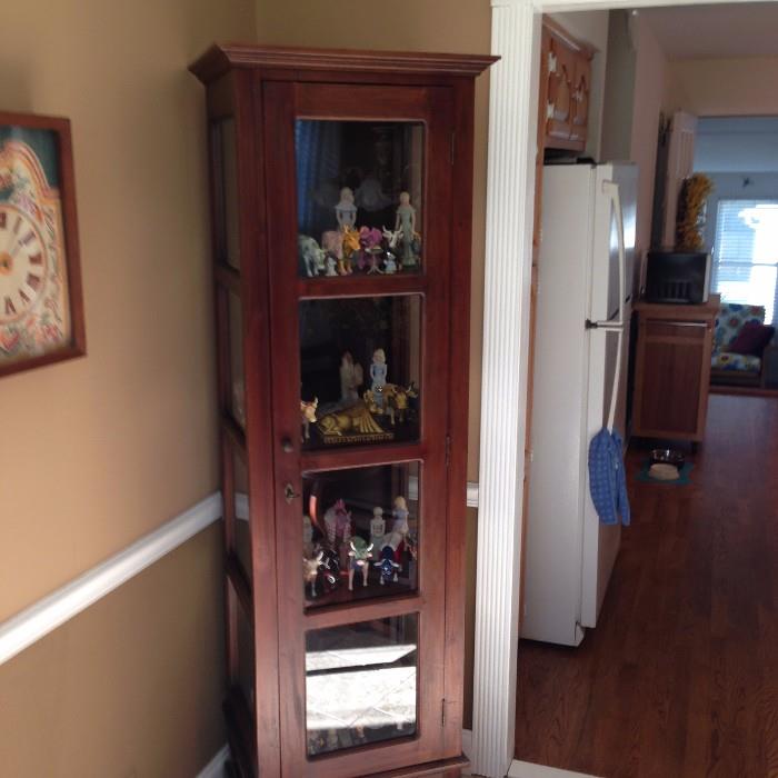 Modern display cabinet 4 shelf