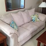 Micro suede sofa...pristine condition