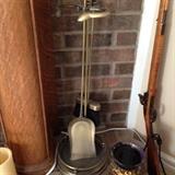 Brass fireplace set (gun not for sale).