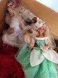Christmas Barbies, late 80s early 90s Barbies