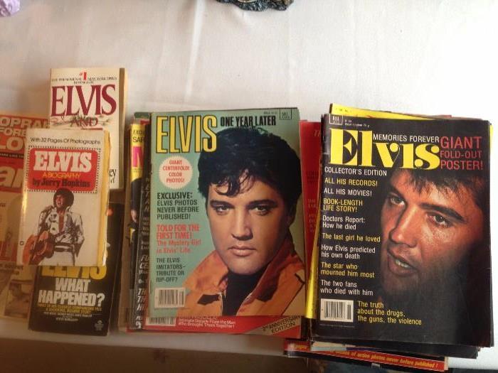 Vintage 1970s Elvis magazines