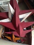 Large assortment of decorative barn stars