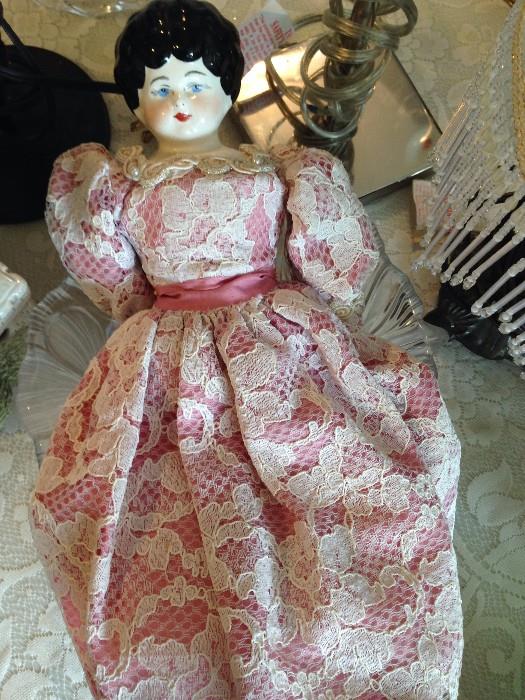 Porcelain doll, recent vintage but a lovely doll