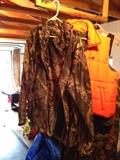 Camo rain coat