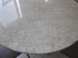 close up of marble top table