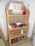 rattan shelf unit