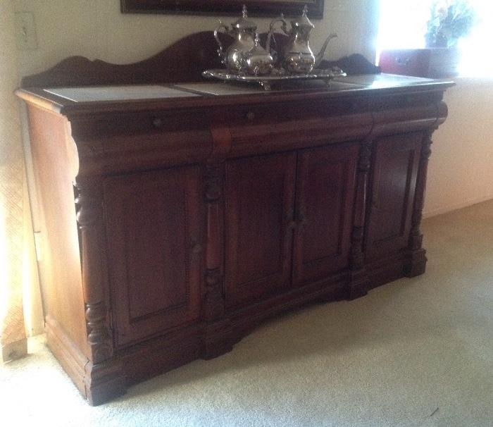 Buffet/server with faux marble top. Lots of storage!