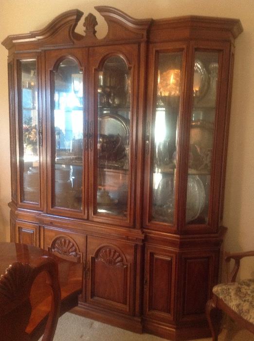 Another view of china cabinet.