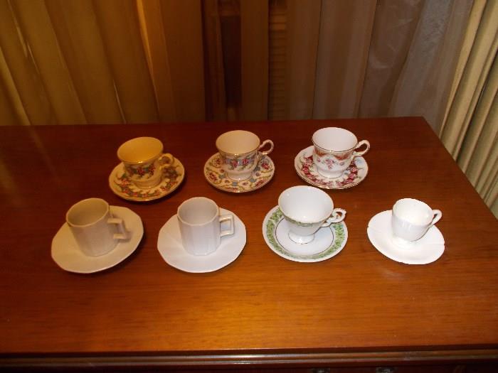 7 Collectible Cups and Saucers