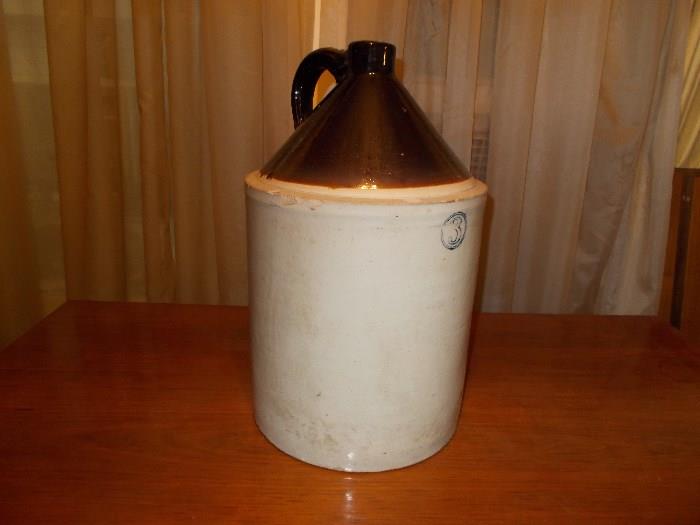 #3 Stoneware Jug - 16.5" Tall - Great Condition!!!!!