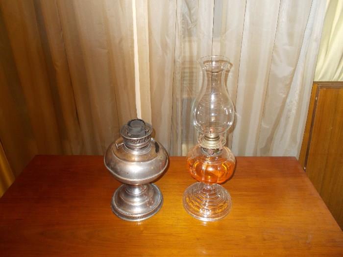 2 GREAT Oil Lamps!!!!!!!