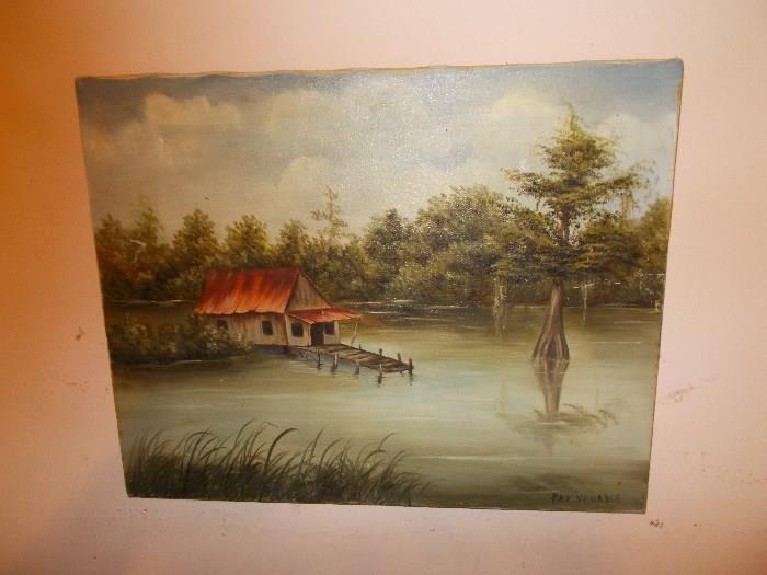 Colorful, Detailed Oil Painting - true Louisiana flavor!!!!