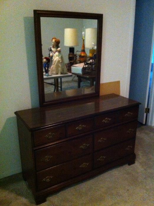 Dresser/Mirror combo made by Basset Furniture
