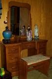 Fabulous dresser with mirror and stool.