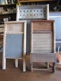 Three wash boards - a National, Zing & a Columbia
