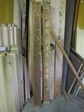 Carved trim boards from an old church