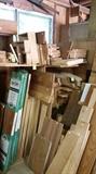 More lumber and packages of closet cedar