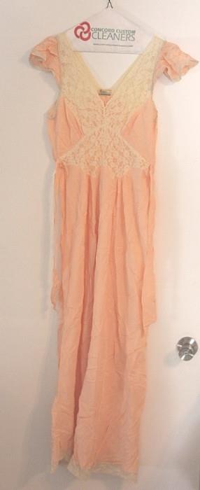 Gorgeous vintage satin nightgown by Pandora of Los Angeles