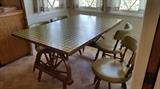 Wagon Wheel Dining Set, 1950's, Mid-Century