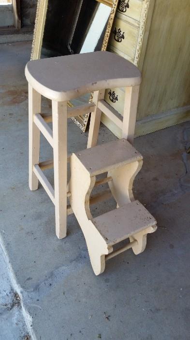 Fold Out Stool and Step Ladder