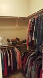 Full Closet including Dana Buchman, Jim Thompson Silk Robe, Sakowitz, Calvin Klein, & more
