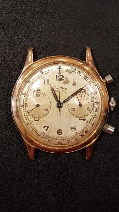 Breitling 18k Chronometer Movement & Dial, in an Aftermarket Case from South America