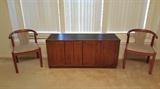 Solid Wood Chairs and Console