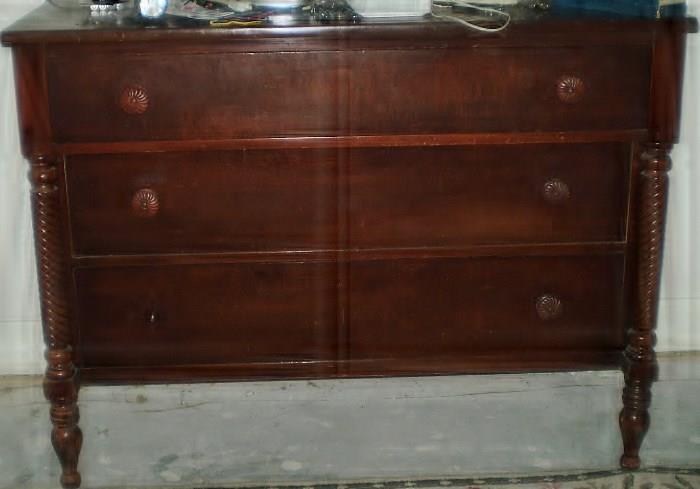 Mahogany dresser base