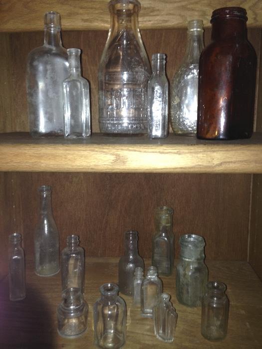 Antique bottle collection 