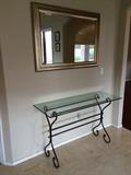 Sofa table & mirror