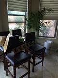 Bar stools & artificial tree