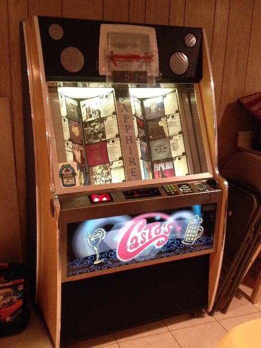 CD jukebox available for pre-sale. Asking $550  or best offer. Great working condition, loaded with rock n roll CDs.