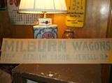 Milburn Wagons sign from Jewell, Ga. and tractor company thermometer in background