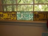 Old license plates