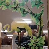 Mid century flamingo mirror