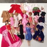 Old Barbies and Barbie clothing 