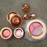 Old carnival glass dishes 