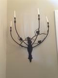 pair wall sconces
